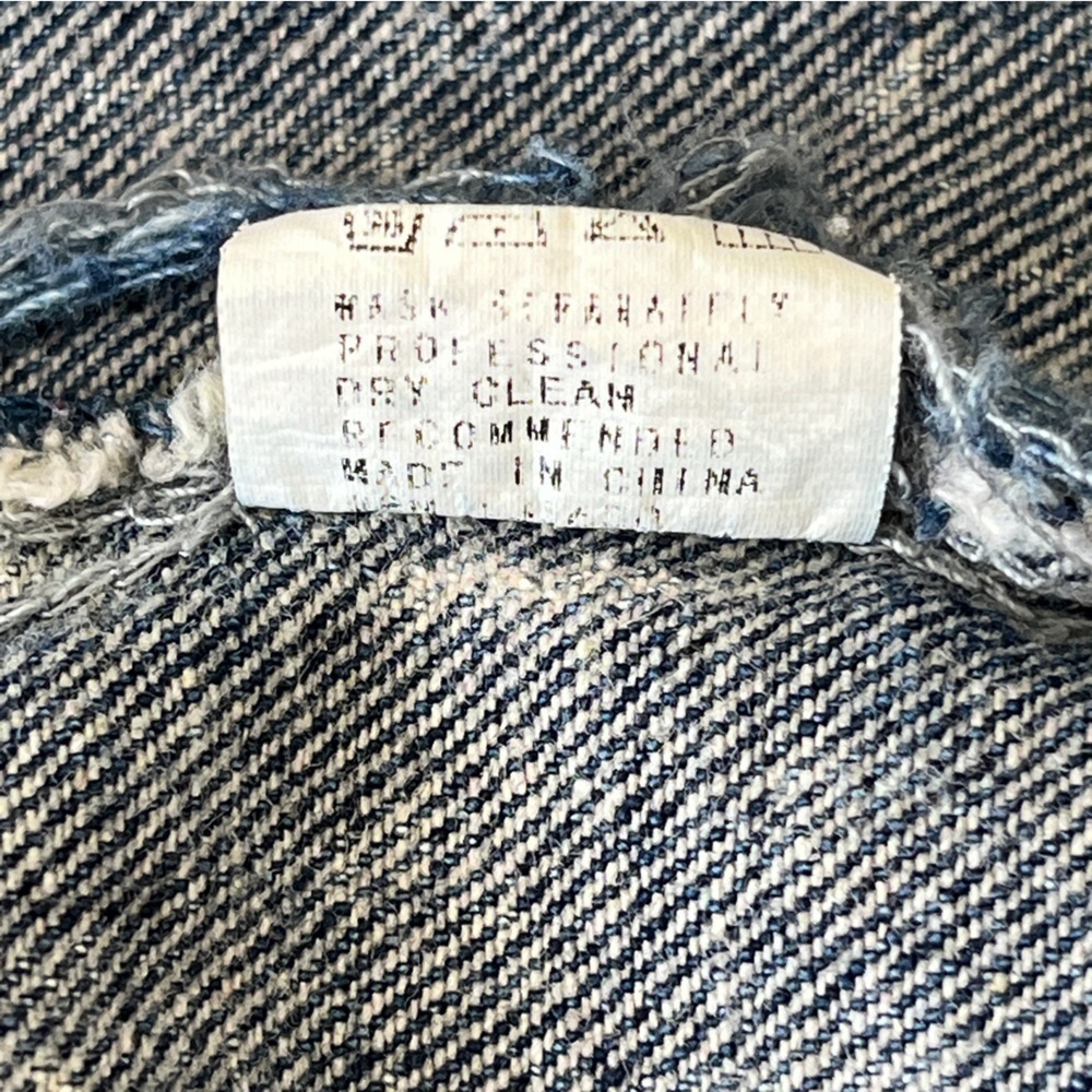 36 Point 5 Leopard Patchwork Trucker Jacket S Aci… - image 16